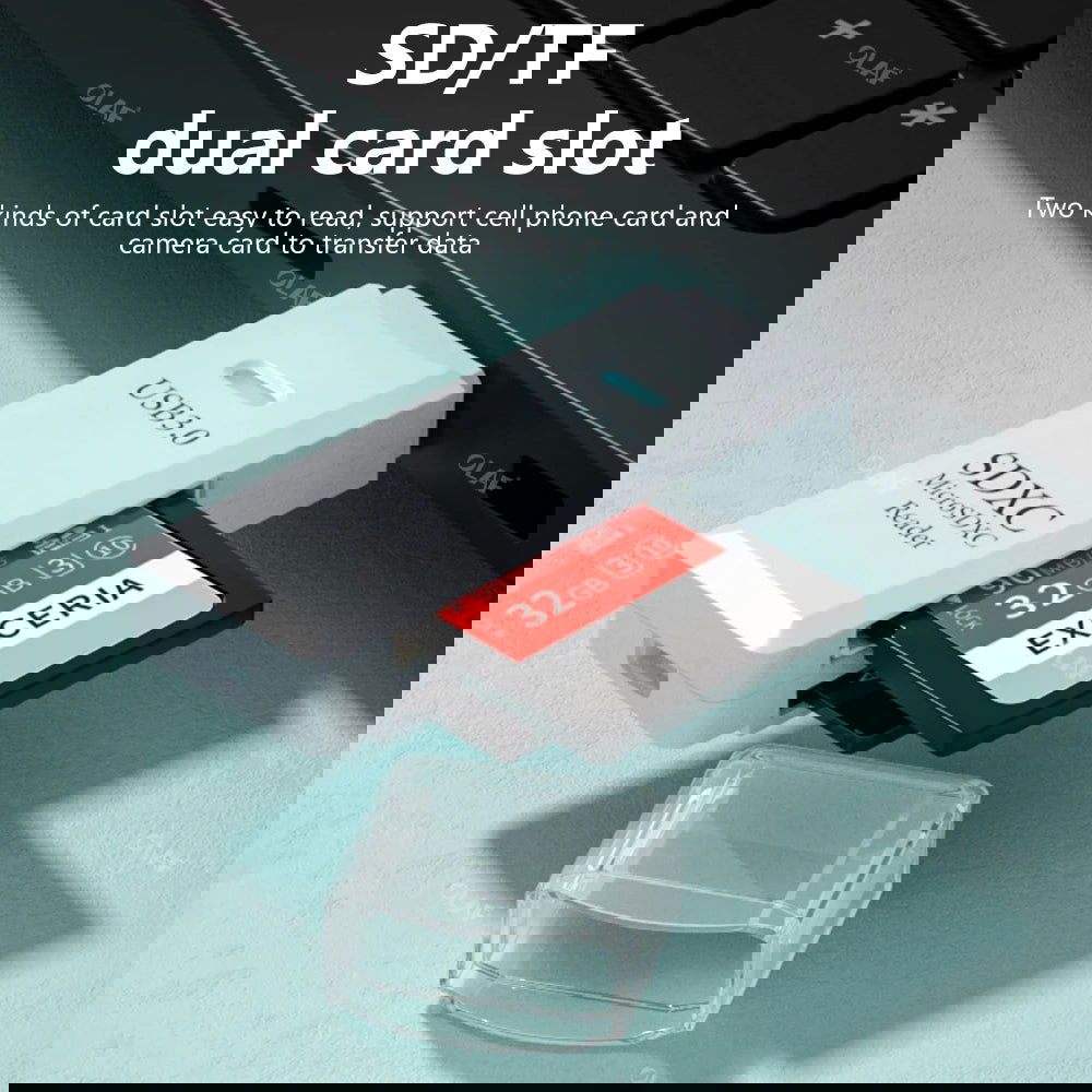 USB 3.0 Card Reader Micro SD TF Memory Card Reading Adapter High Speed 2 IN 1 Card Reader For Phone PC Laptop Accessories U disk - Slobuy