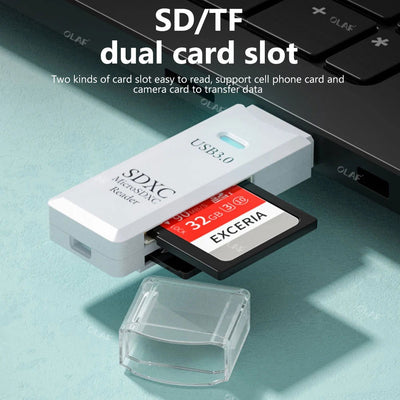 USB 3.0 Card Reader Micro SD TF Memory Card Reading Adapter High Speed 2 IN 1 Card Reader For Phone PC Laptop Accessories U disk - Slobuy