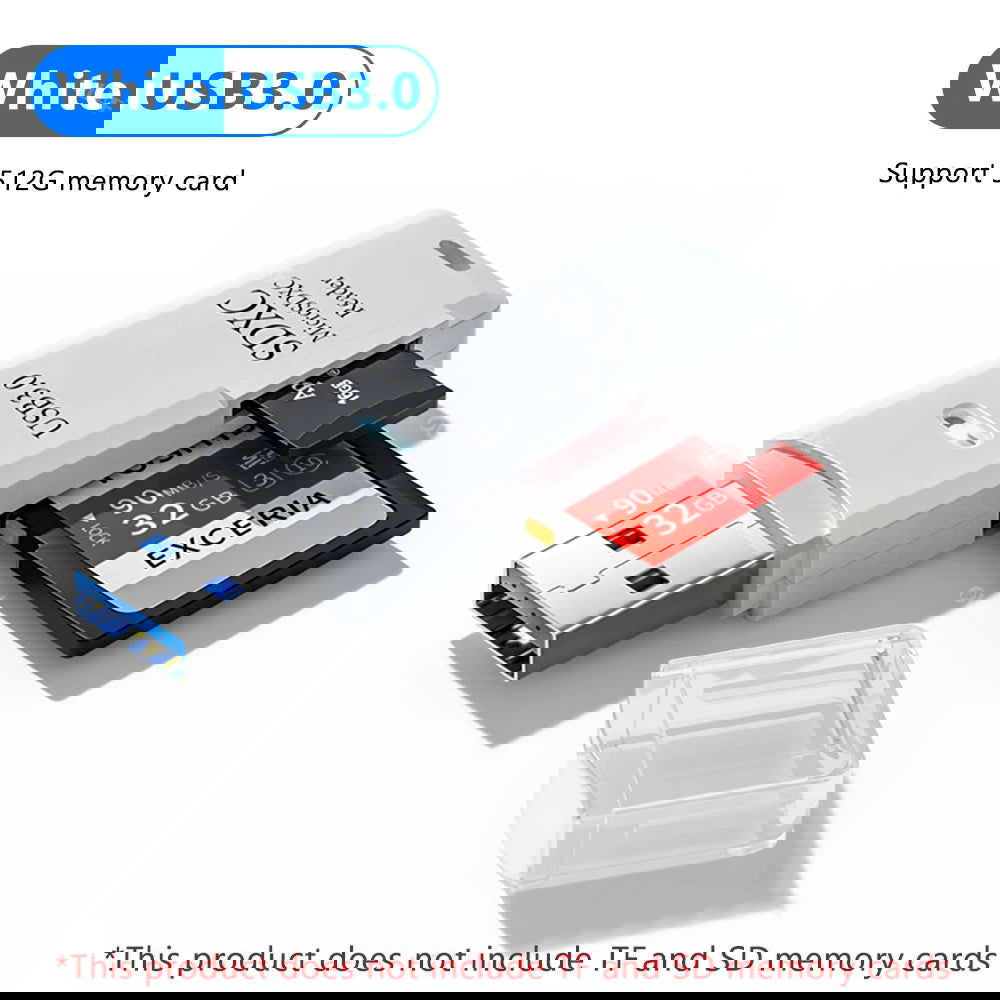 USB 3.0 Card Reader Micro SD TF Memory Card Reading Adapter High Speed 2 IN 1 Card Reader For Phone PC Laptop Accessories U disk - Slobuy