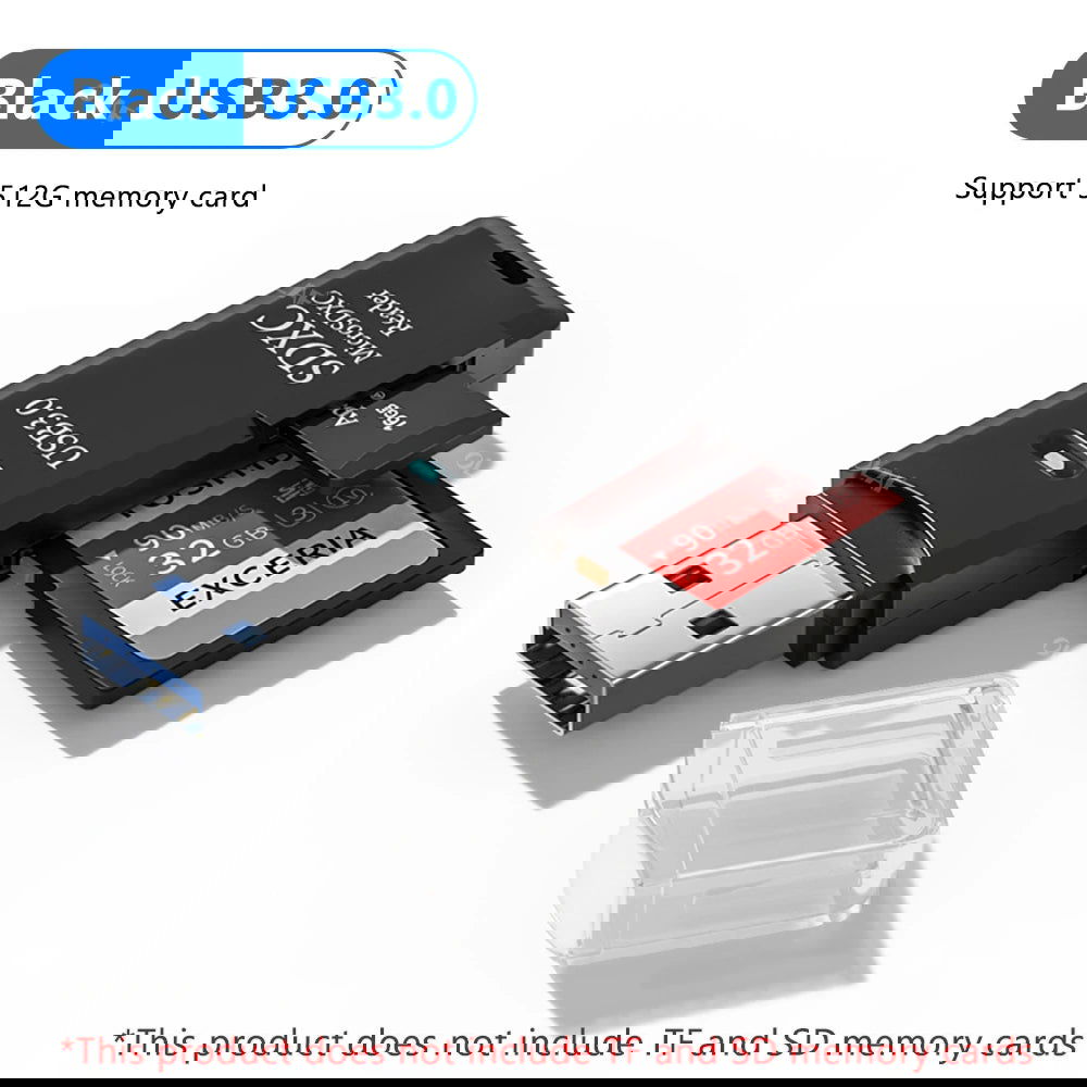 USB 3.0 Card Reader Micro SD TF Memory Card Reading Adapter High Speed 2 IN 1 Card Reader For Phone PC Laptop Accessories U disk - Slobuy