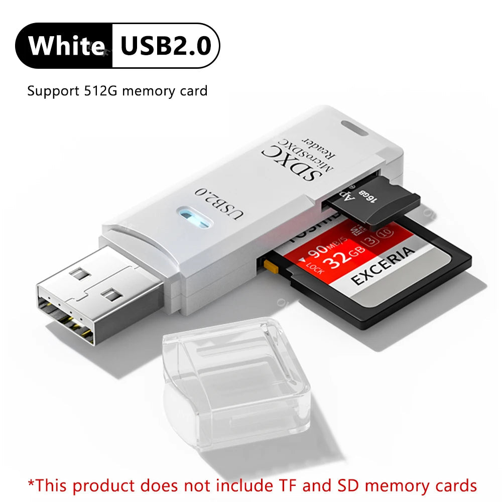 USB 3.0 Card Reader Micro SD TF Memory Card Reading Adapter High Speed 2 IN 1 Card Reader For Phone PC Laptop Accessories U disk - Slobuy