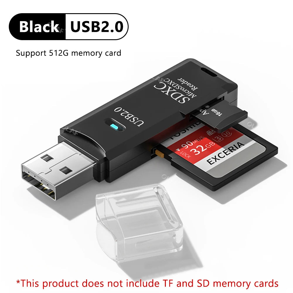USB 3.0 Card Reader Micro SD TF Memory Card Reading Adapter High Speed 2 IN 1 Card Reader For Phone PC Laptop Accessories U disk - Slobuy