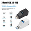 USB 3.0 Hub Portable 3 Ports Fast Data Transfer USB Splitter for Computer Laptop Docking Station 2.0 Hub Adapter PC Accessories - Slobuy