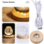 USB LED Night Light Galaxy Crystal Ball Table Lamp 3D Planet Moon Lamp Bedroom Home Decor for Kids Party Children Birthday Gifts - Slobuy