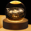 USB LED night light, Galaxy Crystal Ball lamp, 3D planet moon lamp, home decoration - Slobuy