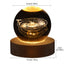 USB LED night light, Galaxy Crystal Ball lamp, 3D planet moon lamp, home decoration - Slobuy