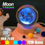 USB LED night light, Galaxy Crystal Ball lamp, 3D planet moon lamp, home decoration - Slobuy