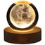USB LED night light, Galaxy Crystal Ball lamp, 3D planet moon lamp, home decoration - Slobuy