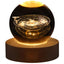 USB LED night light, Galaxy Crystal Ball lamp, 3D planet moon lamp, home decoration - Slobuy