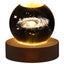 USB LED night light, Galaxy Crystal Ball lamp, 3D planet moon lamp, home decoration - Slobuy