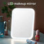 USB Portable Compact LED Vanity Mirror with Touch Screen Dimming Makeup Mirror - Slobuy