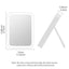 USB Portable Compact LED Vanity Mirror with Touch Screen Dimming Makeup Mirror - Slobuy