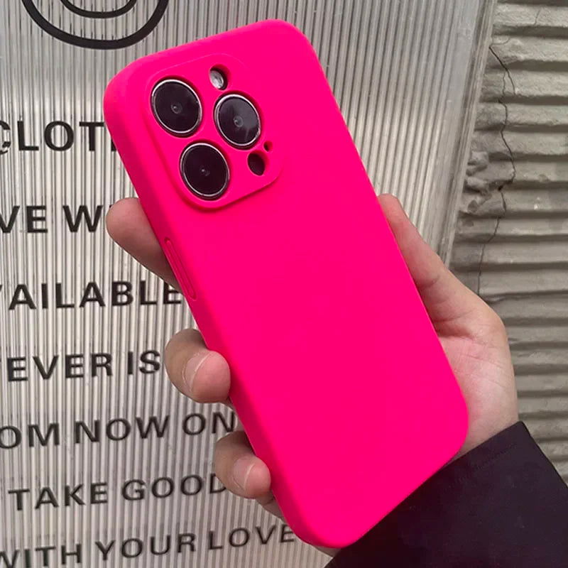 UTOPER Original Square Liquid Silicone Phone Case For iPhone 15 11 12 13 14 Pro Max XS XR X 7 8 Plus Shockproof Protection Cover - Slobuy