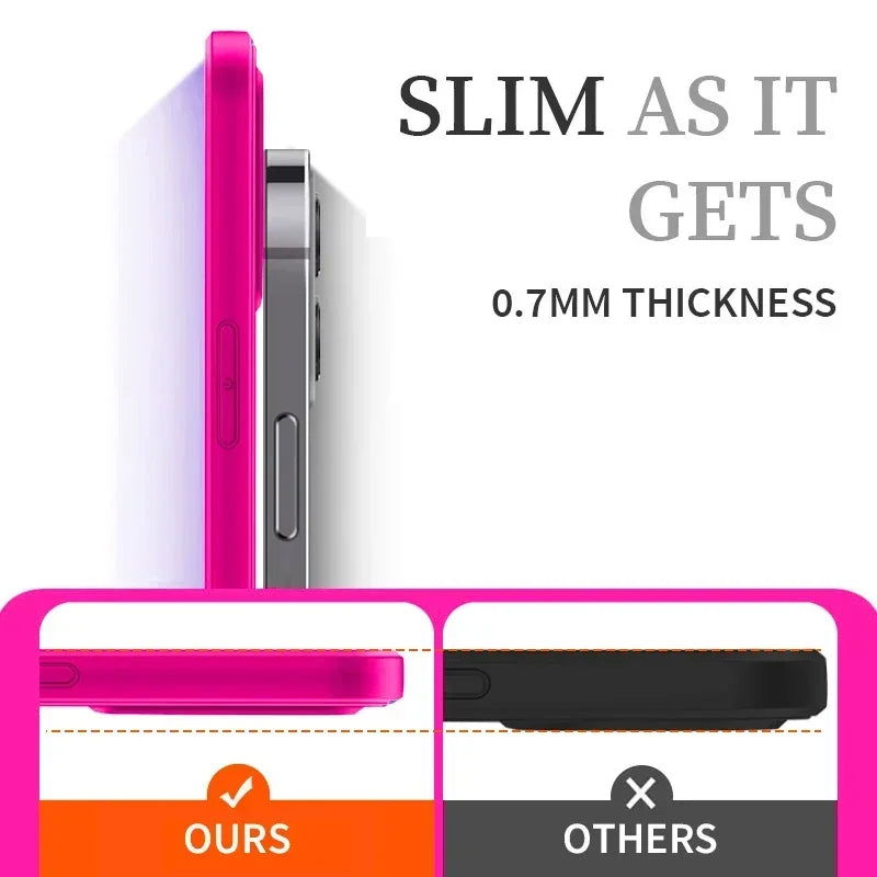 UTOPER Original Square Liquid Silicone Phone Case For iPhone 15 11 12 13 14 Pro Max XS XR X 7 8 Plus Shockproof Protection Cover - Slobuy