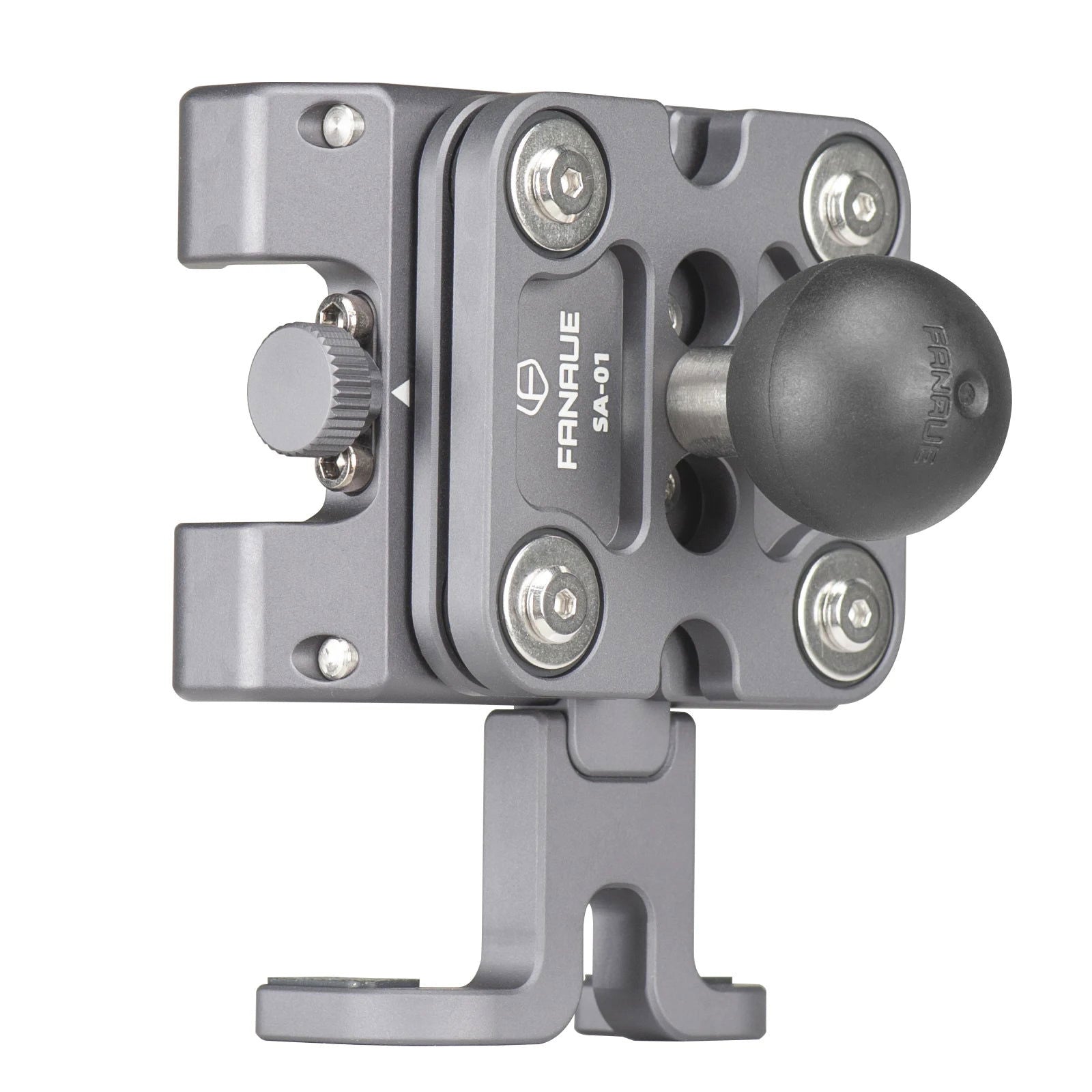 FANAUE Motorcycle Phone Mount with Vibration Dampener for ATV/ UTV Bike Scooter Aluminum Alloy Handlebar Cell Holder Motorbike - Slobuy