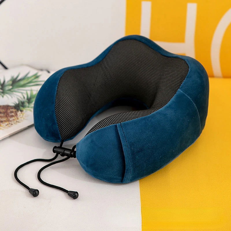 U Shaped Memory Foam Neck Pillows Soft Travel Pillow Massage Neck Pillow Sleeping Airplane Pillow Cervical Healthcare Bedding - Slobuy