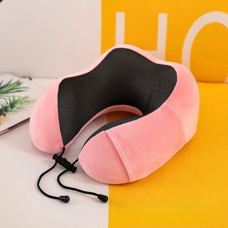 U Shaped Memory Foam Neck Pillows Soft Travel Pillow Massage Neck Pillow Sleeping Airplane Pillow Cervical Healthcare Bedding - Slobuy