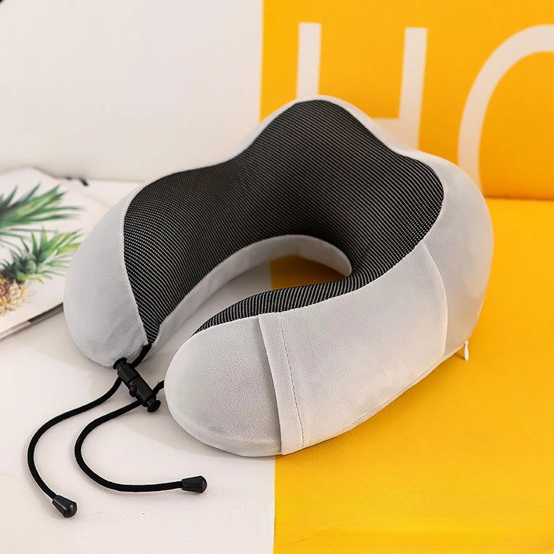 U Shaped Memory Foam Neck Pillows Soft Travel Pillow Massage Neck Pillow Sleeping Airplane Pillow Cervical Healthcare Bedding - Slobuy