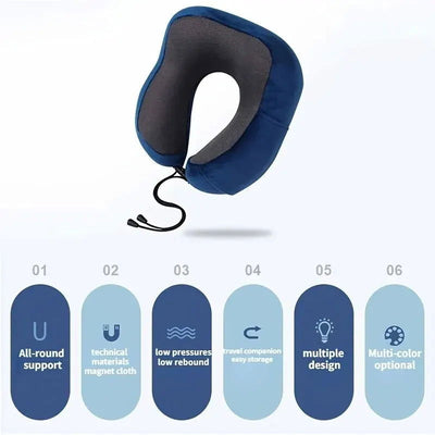 U Shaped Memory Foam Neck Pillows Soft Travel Pillow Massage Neck Pillow Sleeping Airplane Pillow Cervical Healthcare Bedding - Slobuy
