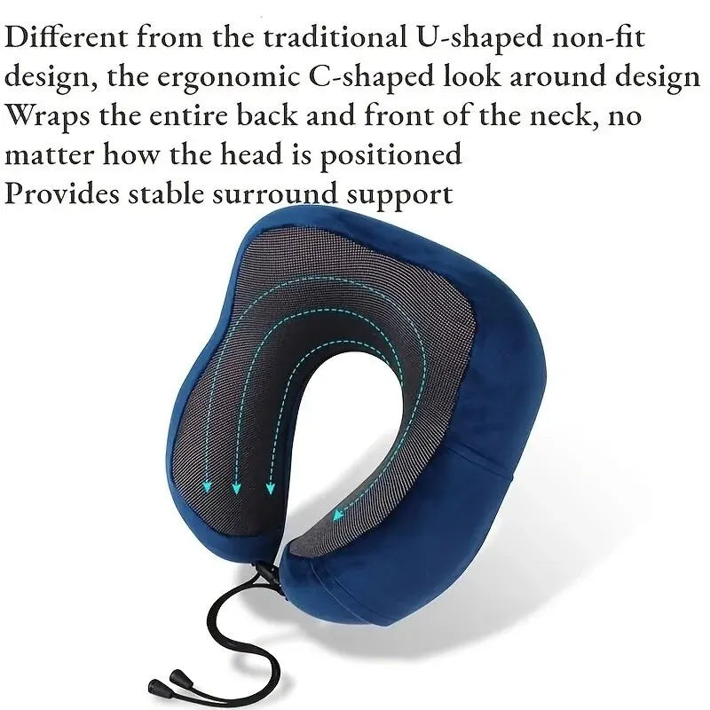 U Shaped Memory Foam Neck Pillows Soft Travel Pillow Massage Neck Pillow Sleeping Airplane Pillow Cervical Healthcare Bedding - Slobuy