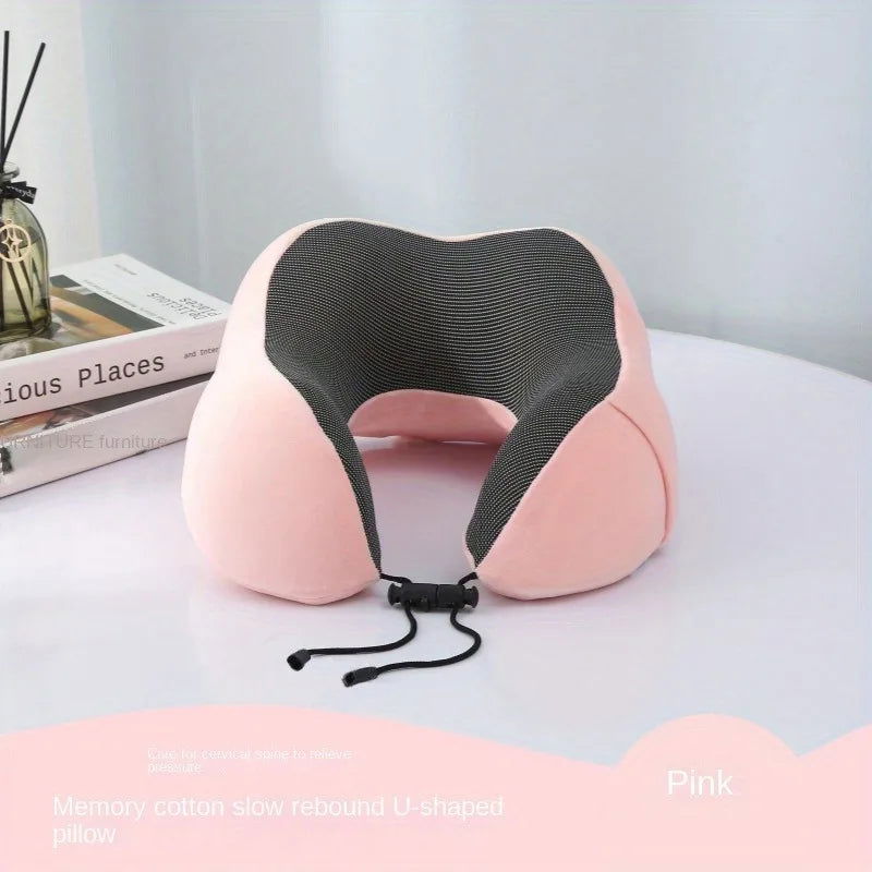 U Shaped Memory Foam Neck Pillows Soft Travel Pillow Massage Neck Pillow Sleeping Airplane Pillow Cervical Healthcare Bedding - Slobuy