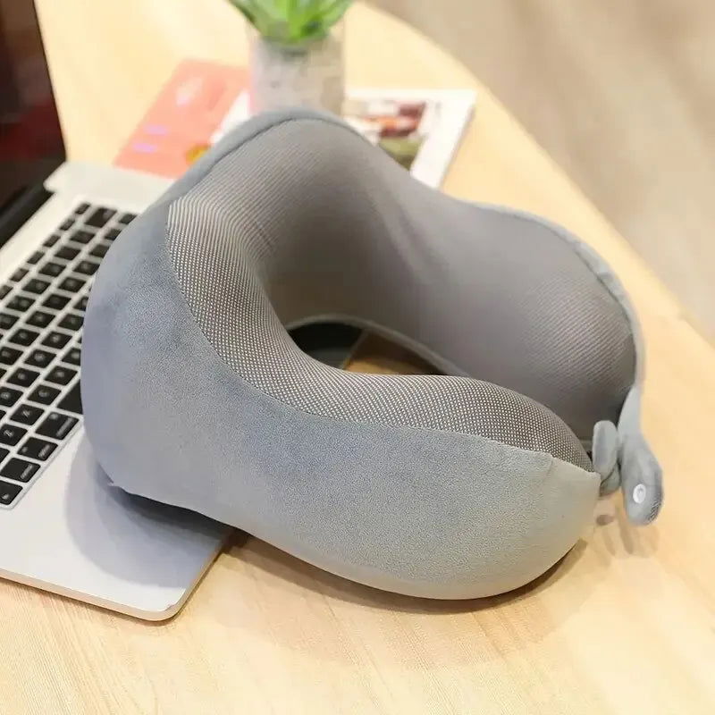 U Shaped Memory Foam Neck Pillows Soft Travel Pillow Massage Neck Pillow Sleeping Airplane Pillow Cervical Healthcare Bedding - Slobuy