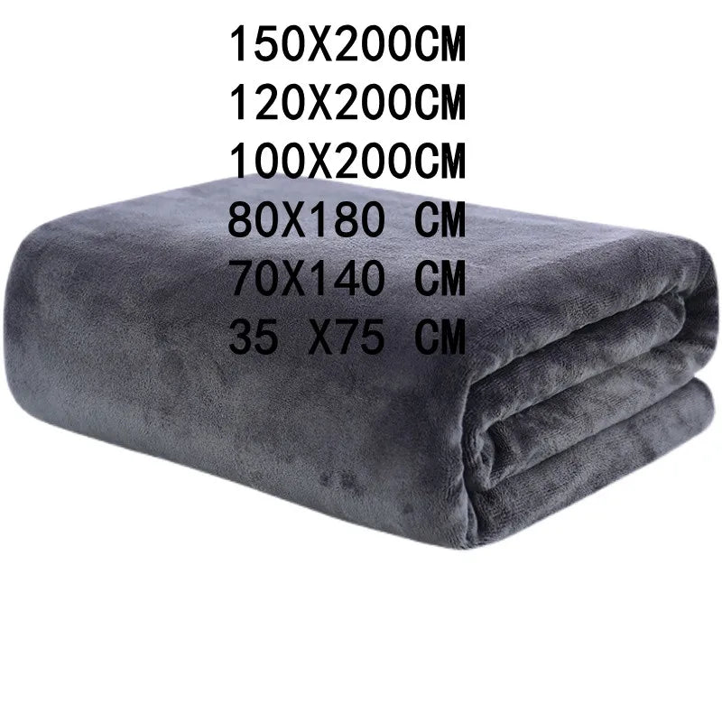 Ultra-micro fiber bath towel, super-large, soft, high absorption, fast-drying, non-fading, multi-functional use of towels - Slobuy