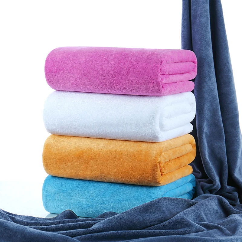 Ultra-micro fiber bath towel, super-large, soft, high absorption, fast-drying, non-fading, multi-functional use of towels - Slobuy
