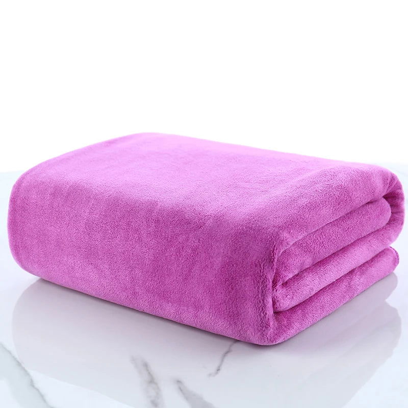 Ultra-micro fiber bath towel, super-large, soft, high absorption, fast-drying, non-fading, multi-functional use of towels - Slobuy