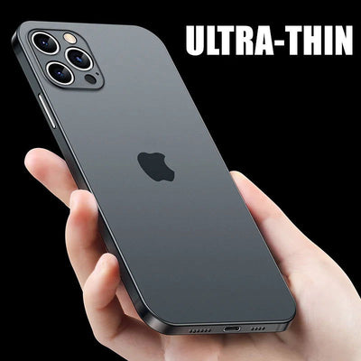 Ultra Thin Matte Phone Case For iPhone 11 12 13 14 15 Pro max mini Xs Max X Xr iphone SE 2020 7 8 6 Plus Transparent Cover Coque - Slobuy