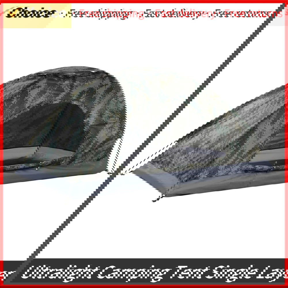 Ultralight Camping Tent Single Layer Portable Tent Anti-UV Coating UPF 30+ for Outdoor Beach Fishing - Slobuy