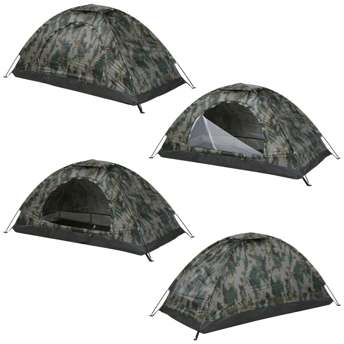 Ultralight Camping Tent Single Layer Portable Tent Anti-UV Coating UPF 30+ for Outdoor Beach Fishing - Slobuy