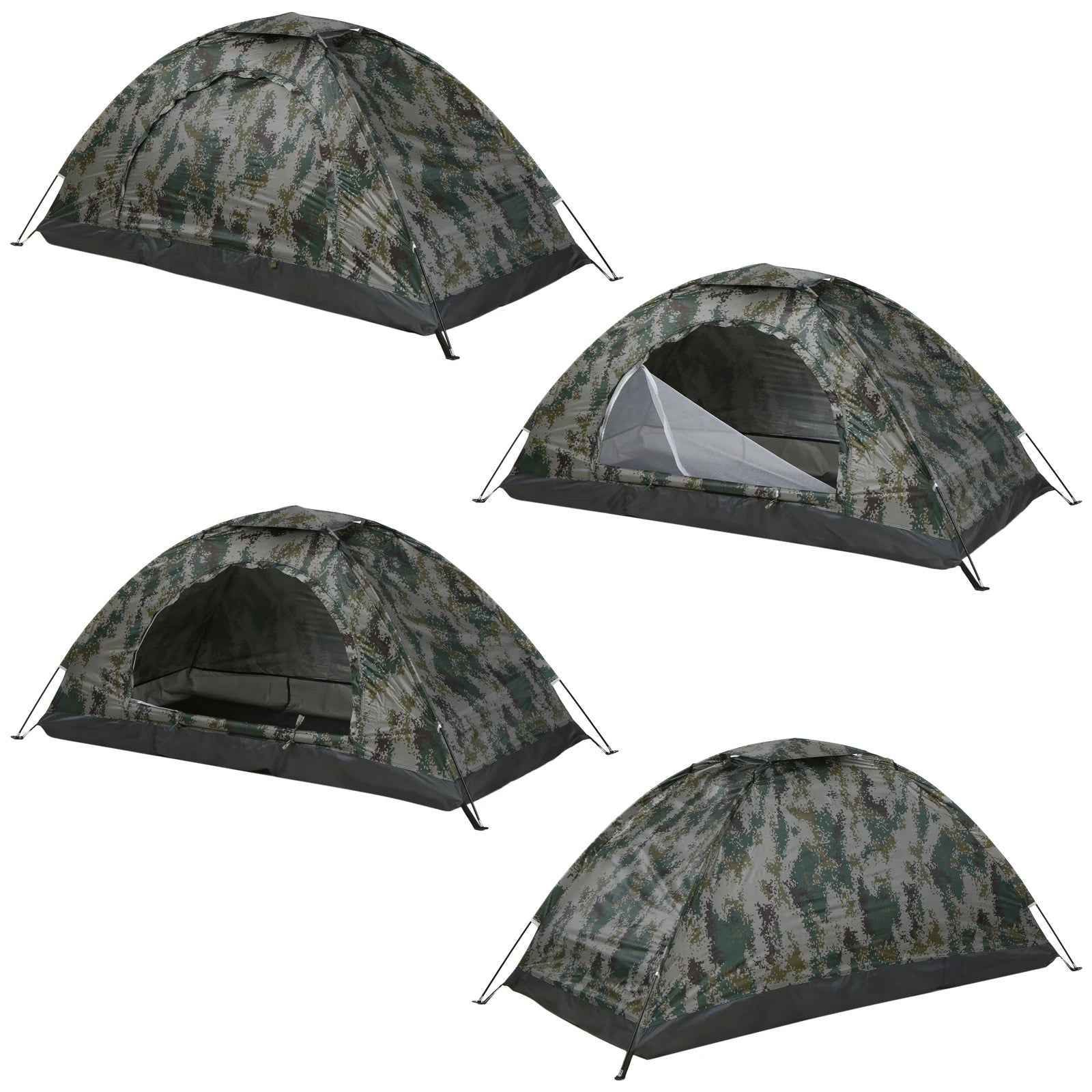 Ultralight Camping Tent Single Layer Portable Tent Anti-UV Coating UPF 30+ for Outdoor Beach Fishing - Slobuy