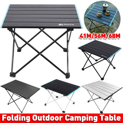Ultralight Portable Folding Camping Table Foldable Outdoor Dinner Desk High Strength Aluminum Alloy For Garden Party Picnic BBQ - Slobuy