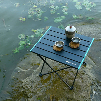 Ultralight Portable Folding Camping Table Foldable Outdoor Dinner Desk High Strength Aluminum Alloy For Garden Party Picnic BBQ - Slobuy
