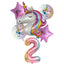 Unicorn Balloon 1st Birthday Party Decorations Kids Globo baby shower first Number inflatable Helium Foil Balloons new year 2023 - Slobuy