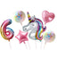 Unicorn Plate Napkin Cups Unicorn Party Supplies Balloons Kids Birthday Party Decoration Baby Shower Girl Kid Birthday Supplies - Slobuy