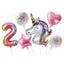 Unicorn Plate Napkin Cups Unicorn Party Supplies Balloons Kids Birthday Party Decoration Baby Shower Girl Kid Birthday Supplies - Slobuy