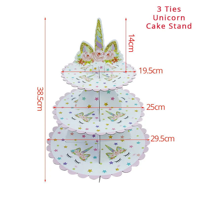 Unicorn Plate Napkin Cups Unicorn Party Supplies Balloons Kids Birthday Party Decoration Baby Shower Girl Kid Birthday Supplies - Slobuy