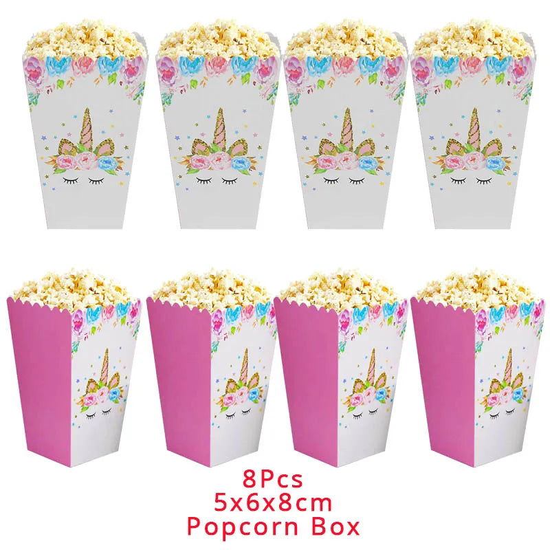 Unicorn Plate Napkin Cups Unicorn Party Supplies Balloons Kids Birthday Party Decoration Baby Shower Girl Kid Birthday Supplies - Slobuy