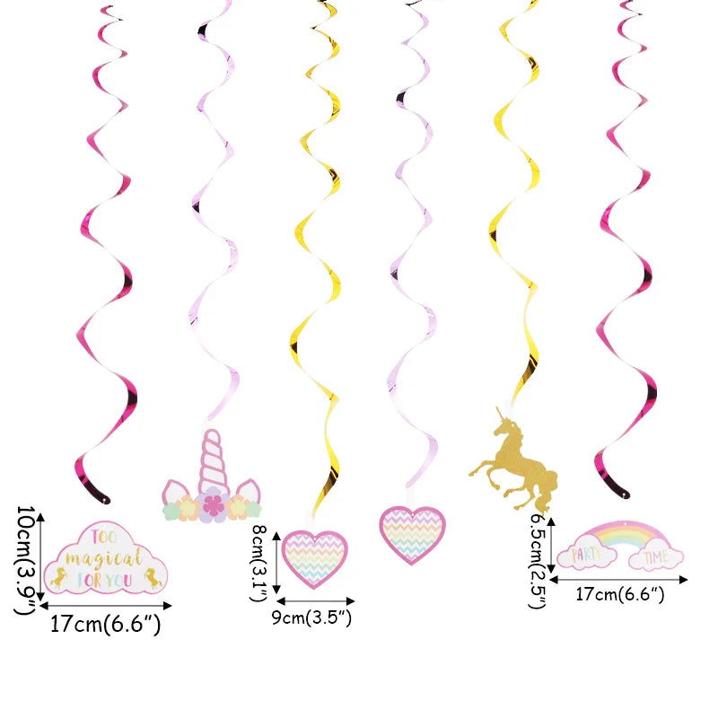 Unicorn Plate Napkin Cups Unicorn Party Supplies Balloons Kids Birthday Party Decoration Baby Shower Girl Kid Birthday Supplies - Slobuy