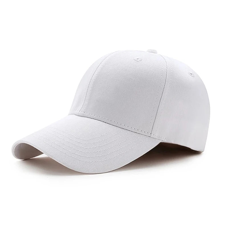 Unisex Simple Black Baseball Cap Solid Color Golf Hat Cotton Caps Hats Casual Hip Hop Dad Hats For Men Women - Slobuy