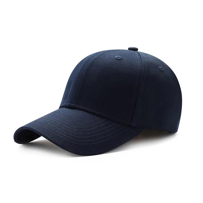 Unisex Simple Black Baseball Cap Solid Color Golf Hat Cotton Caps Hats Casual Hip Hop Dad Hats For Men Women - Slobuy