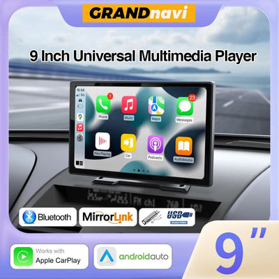 Universal 9 Inch Car Radio Multimedia Video Player Wireless CarPlay Android Auto For VW Nissan Toyota Car Audio Touch Screen - Slobuy
