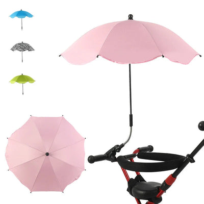 Universal Baby Car Pram Umbrella Adjustable Shade Umbrella Uv Sunshade For Stroller Accessories Sun Visor Portable Parasol Items - Slobuy