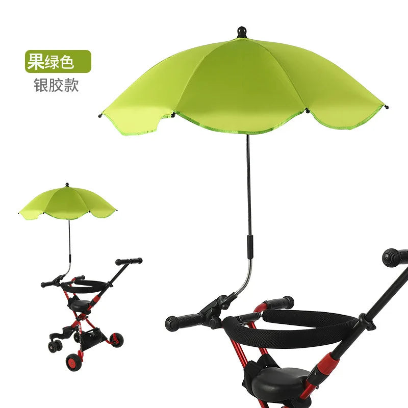 Universal Baby Car Pram Umbrella Adjustable Shade Umbrella Uv Sunshade For Stroller Accessories Sun Visor Portable Parasol Items - Slobuy