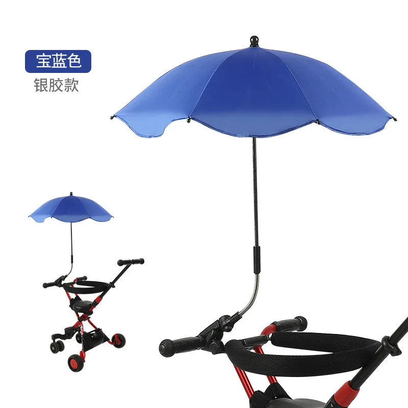 Universal Baby Car Pram Umbrella Adjustable Shade Umbrella Uv Sunshade For Stroller Accessories Sun Visor Portable Parasol Items - Slobuy