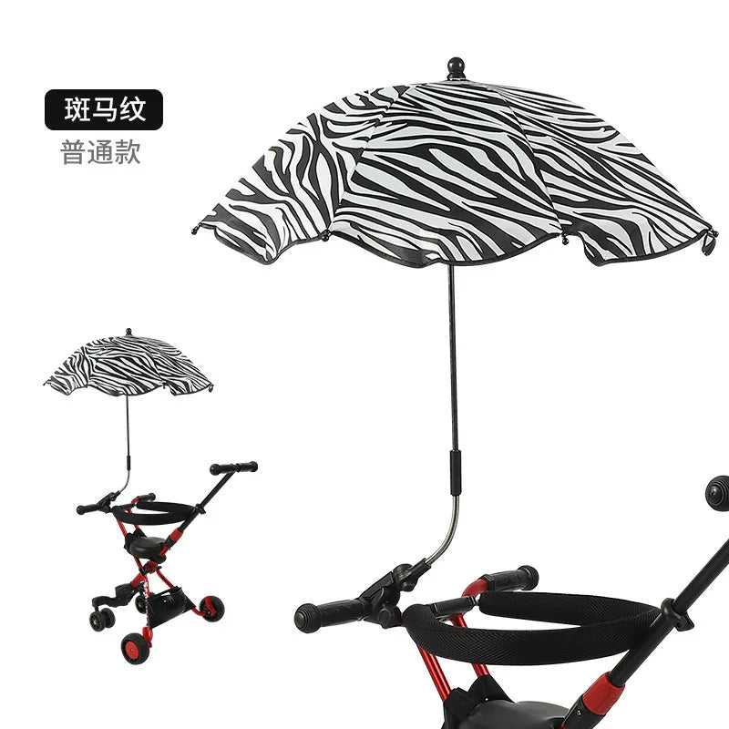 Universal Baby Car Pram Umbrella Adjustable Shade Umbrella Uv Sunshade For Stroller Accessories Sun Visor Portable Parasol Items - Slobuy