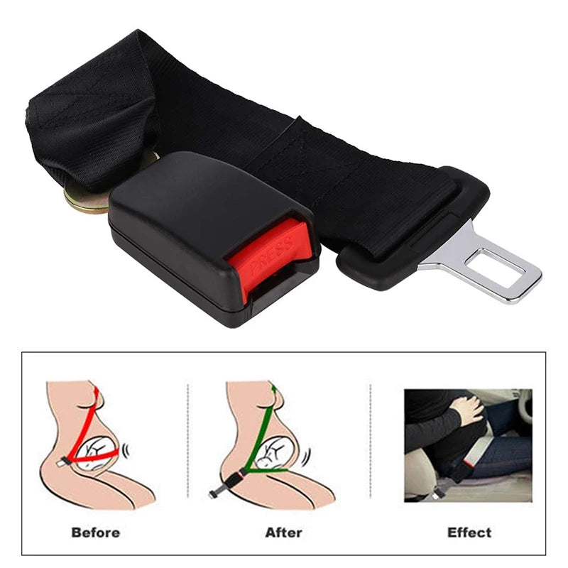 Universal Car Safety Belt 23CM Seat Belt Extension Plug Buckle Seatbelt Clip Adjustable Extender Child Universal Lengthening - Slobuy