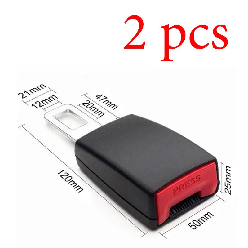 Universal Car Safety Belt 23CM Seat Belt Extension Plug Buckle Seatbelt Clip Adjustable Extender Child Universal Lengthening - Slobuy